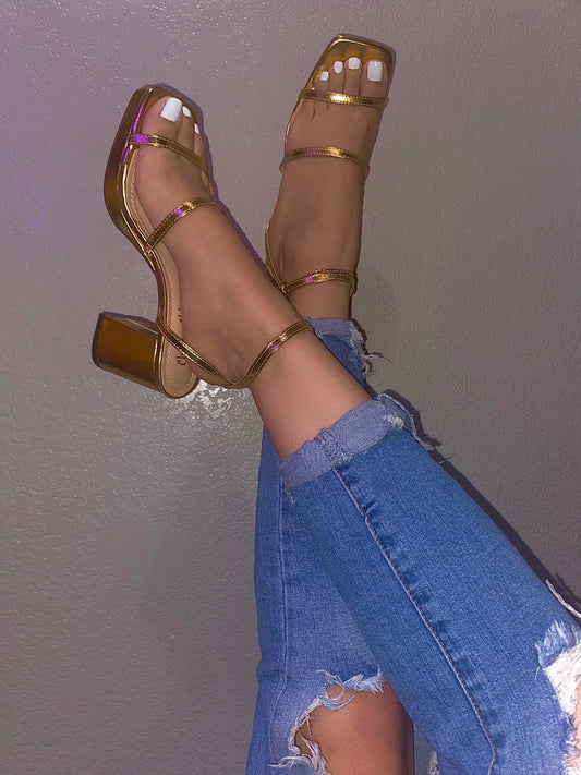 Moira Heel - Gold - ShopShoeHaul