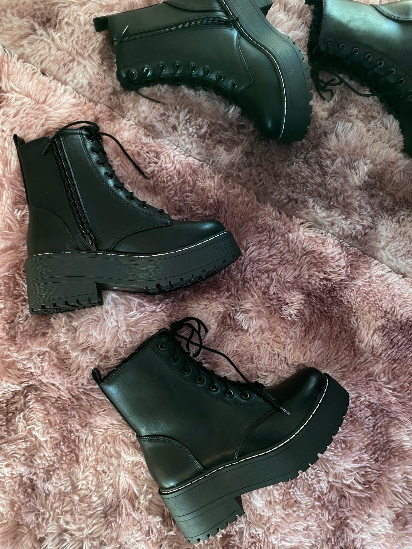 Raven Boot - PU Black - ShopShoeHaul